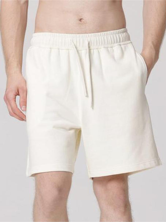 Men's solid color loose casual sports shorts