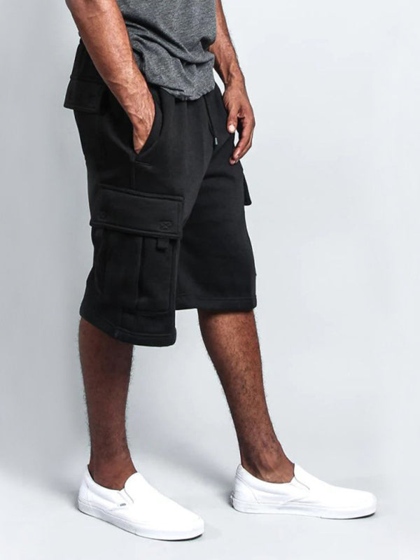 New style five-point pants casual multi-pocket loose straight-leg cargo shorts