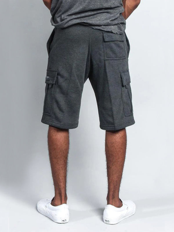 New style five-point pants casual multi-pocket loose straight-leg cargo shorts