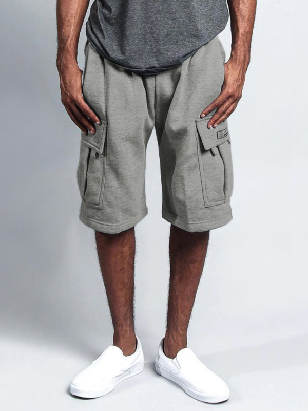 New style five-point pants casual multi-pocket loose straight-leg cargo shorts