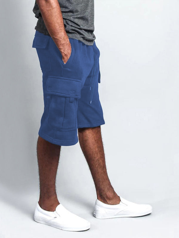 New style five-point pants casual multi-pocket loose straight-leg cargo shorts