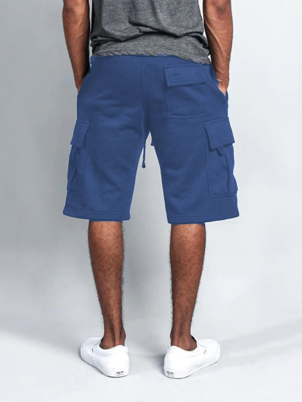 New style five-point pants casual multi-pocket loose straight-leg cargo shorts