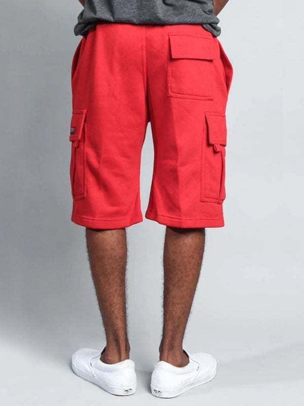 New style five-point pants casual multi-pocket loose straight-leg cargo shorts