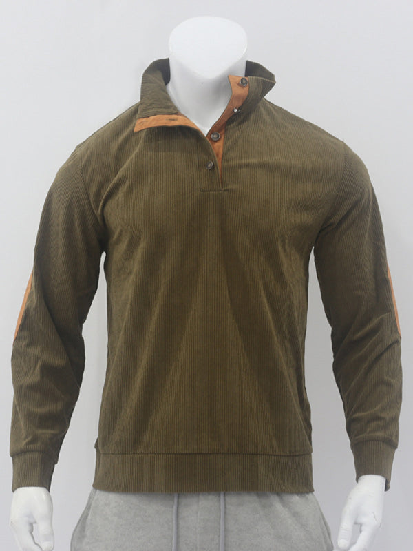 Men's Casual Outdoor Jacket Casual Stand Collar Long Sleeve Sweatshirt