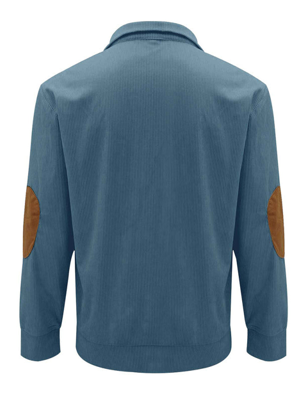 Men's Casual Outdoor Jacket Casual Stand Collar Long Sleeve Sweatshirt